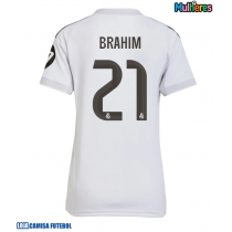 Camisa de Futebol Real Madrid Brahim Diaz #21 Equipamento Principal Mulheres 2025-26 Manga Curta